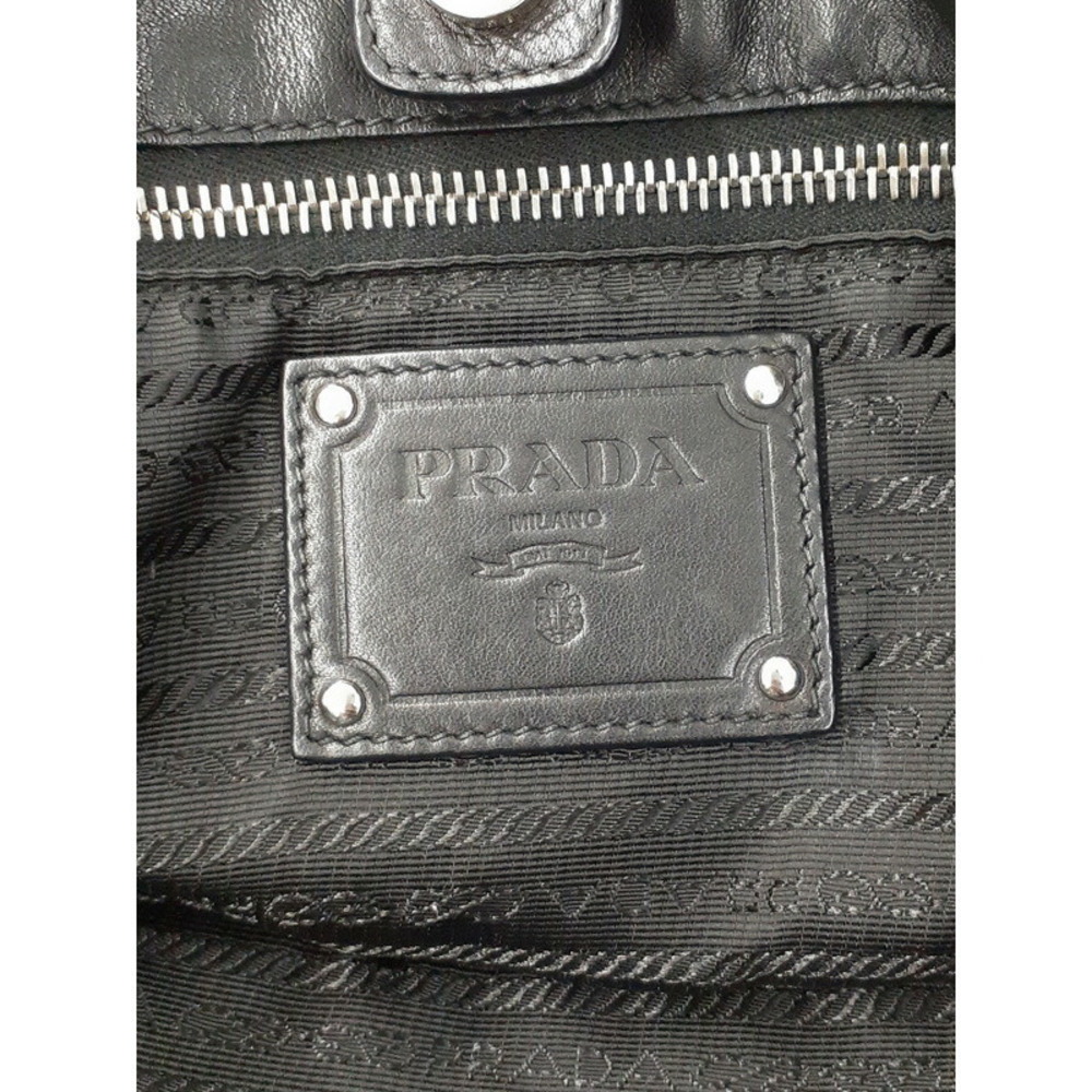Prada Soft Tote Screw from Shoulder leather black Calf Bag - Picture 6 of 9